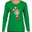 Free Candy Cane  Christmas Womens Graphic Long Sleeve T-Shirt