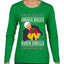 Jingle Bells Biden Smells Ugly Christmas Sweater Womens Graphic Long Sleeve T-Shirt