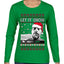 Hunter Let It Snow Biden Ugly Christmas Sweater Womens Graphic Long Sleeve T-Shirt