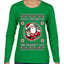 Always Shooting For The Naughty List Ugly Christmas Sweater Womens Graphic Long Sleeve T-Shirt