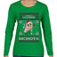 Christmas Karol Santa's Favorite Bichota Ugly Christmas Sweater Womens Graphic Long Sleeve T-Shirt