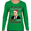 Just Got Litt Up Louis Tv Show Parody Ugly Christmas Sweater Womens Graphic Long Sleeve T-Shirt