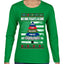 No One Fights Alone Holiday First Responder Police Fire Emt Ugly Christmas Sweater Womens Graphic Long Sleeve T-Shirt