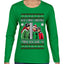 I Triple Dog Dare Ya Merry Story Ugly Christmas Sweater Womens Graphic Long Sleeve T-Shirt