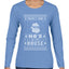 Theres Some Hos in the House Santa Ugly Christmas Sweater Womens Graphic Long Sleeve T-Shirt