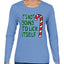Candy Cane Not Going to Lick Itself Christmas Womens Graphic Long Sleeve T-Shirt