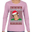 Office Phyllis Navidad Happy Holiday Ugly Christmas Sweater Womens Graphic Long Sleeve T-Shirt