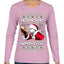 Friday Hood Santa  Ugly Christmas Sweater Womens Graphic Long Sleeve T-Shirt