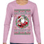 Always Shooting For The Naughty List Ugly Christmas Sweater Womens Graphic Long Sleeve T-Shirt