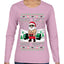 No Lift No Gift Fitness Workout Santa Ugly Christmas Sweater Womens Graphic Long Sleeve T-Shirt