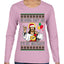 Gonna Party Like It's My Birthday Jesus Ugly Christmas Sweater Womens Graphic Long Sleeve T-Shirt