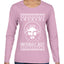 Birthday Boy Jesus Christ Ugly Christmas Sweater Womens Graphic Long Sleeve T-Shirt
