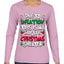 Due To Inflation This Is My Ugly Christmas Sweater Ugly Christmas Sweater Womens Graphic Long Sleeve T-Shirt