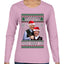 Beginning To Look Like You Miss Us Trump Carlson 24 Ugly Christmas Sweater Womens Graphic Long Sleeve T-Shirt