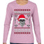 Valhalla Deck The Halls With Skulls & Bodies Ugly Christmas Sweater Womens Graphic Long Sleeve T-Shirt