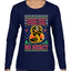 Strike First Strike Hard No Mercy Xmas Ugly Christmas Sweater Womens Graphic Long Sleeve T-Shirt