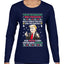 Trump This is the Greatest Ugly Christmas Sweater Womens Graphic Long Sleeve T-Shirt