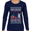 Merry Christmas Shitter's Full Christmas Vacation Ugly Christmas Sweater Womens Graphic Long Sleeve T-Shirt