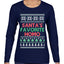 Santa's Favorite Homo Ugly Christmas Sweater Womens Graphic Long Sleeve T-Shirt