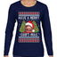 Merry Swiftmas Ugly Christmas Sweater Womens Graphic Long Sleeve T-Shirt
