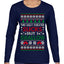 This Ugly Sweater Sucks But I Swallow Ugly Christmas Sweater Womens Graphic Long Sleeve T-Shirt