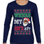 Where My Ho's At? Ugly Christmas Sweater Womens Graphic Long Sleeve T-Shirt
