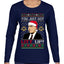 Just Got Litt Up Louis Tv Show Parody Ugly Christmas Sweater Womens Graphic Long Sleeve T-Shirt