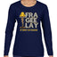 FRA-GEE-LAY Leg Lamp Story Christmas Womens Graphic Long Sleeve T-Shirt