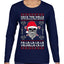 Valhalla Deck The Halls With Skulls & Bodies Ugly Christmas Sweater Womens Graphic Long Sleeve T-Shirt