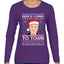 Biden Is Coming To Town Ugly Christmas Sweater Womens Graphic Long Sleeve T-Shirt