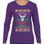 Have A Holly Jolly Christmas Ugly Christmas Sweater Womens Graphic Long Sleeve T-Shirt