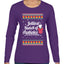 Jolliest Bunch of Assholes Xmas Movie Ugly Christmas Sweater Womens Graphic Long Sleeve T-Shirt