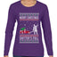 Merry Christmas Shitter's Full Christmas Vacation Ugly Christmas Sweater Womens Graphic Long Sleeve T-Shirt