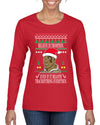 Tyson lisp Believe In Thomthin Thacrifithing Everythin Ugly Christmas Sweater Womens Graphic Long Sleeve T-Shirt