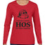 Theres some Hos in this House Ugly Christmas Sweater Womens Graphic Long Sleeve T-Shirt