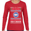 This Is My Zoom Ugly Christmas Party Sweater Ugly Christmas Sweater Womens Graphic Long Sleeve T-Shirt