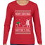 Merry Christmas Shitter's Full Christmas Vacation Ugly Christmas Sweater Womens Graphic Long Sleeve T-Shirt