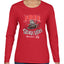 Free Sleigh Rides Warm Blankets & Hot Cocoa Christmas Womens Graphic Long Sleeve T-Shirt