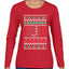 FJB Candy Cane  Ugly Christmas Sweater Womens Graphic Long Sleeve T-Shirt