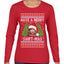 Merry Swiftmas Ugly Christmas Sweater Womens Graphic Long Sleeve T-Shirt