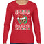 Yappy Holidays Christmas Womens Graphic Long Sleeve T-Shirt