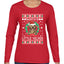 Santa's Little Yelper Christmas Womens Graphic Long Sleeve T-Shirt