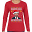 DeSantis Claus Ugly Christmas Sweater Womens Graphic Long Sleeve T-Shirt