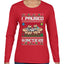 I Paused My Game To Be Here Ugly Christmas Sweater Womens Graphic Long Sleeve T-Shirt