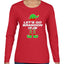 Let's Go Brandon Elf Christmas Womens Graphic Long Sleeve T-Shirt
