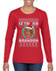 Le'th Go Brandon  Ugly Christmas Sweater Womens Graphic Long Sleeve T-Shirt