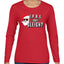 Hipster Santa IPAs and Sleigh? Christmas Womens Graphic Long Sleeve T-Shirt