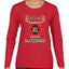Let's Get Blitzened Christmas Womens Graphic Long Sleeve T-Shirt