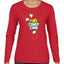 Free Candy Cane  Christmas Womens Graphic Long Sleeve T-Shirt