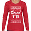 Tinsel Tits Individual Couples Ugly Christmas Sweater Womens Graphic Long Sleeve T-Shirt